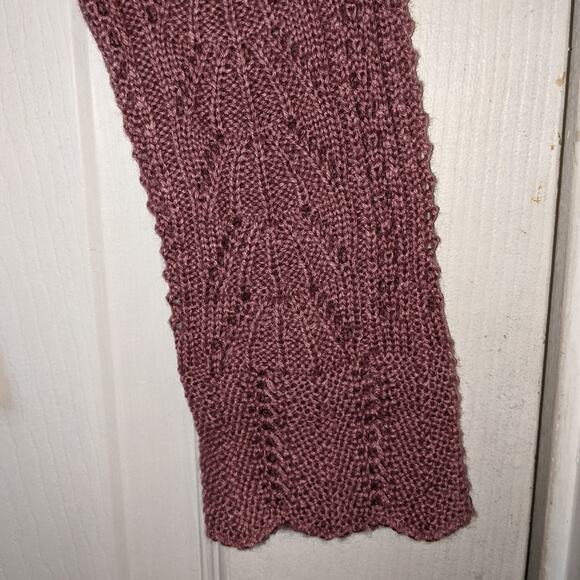 Pink Thread RP Everyday Shop Ruffle Pointelle Sweater XS - Picture 8 of 13